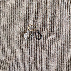 Faux nose rings for septum. Set of 3.